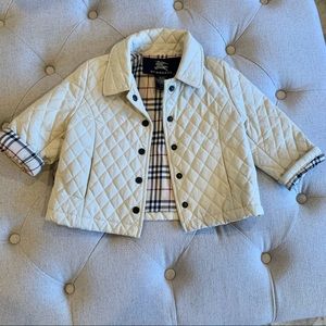 Burberry toddler quilted jacket, 12 months